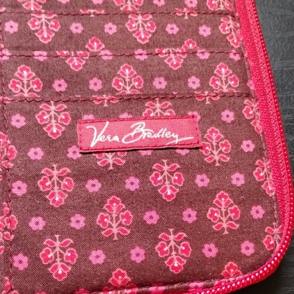 Vera Bradley Red Paisley Women's Wallet - Picture 2 of 7